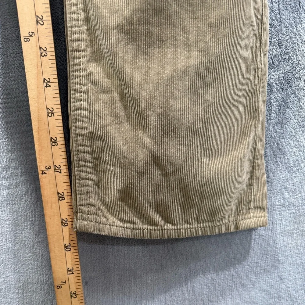 Banana Republic Corduroy Chino Pants Mens 33x30 Brown Pima Cotton Slim Straight